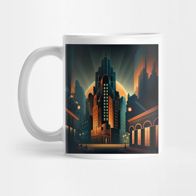 Art Deco Style Cityscape by TheArtfulAI